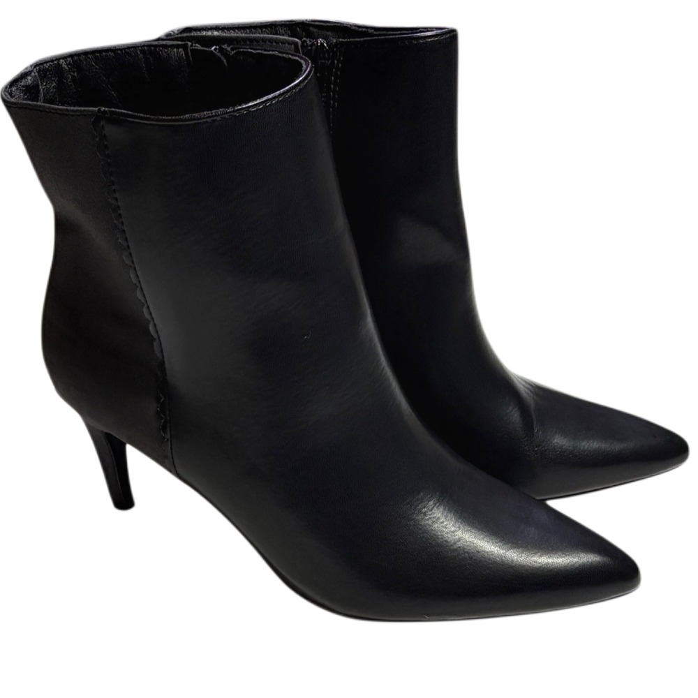 Draper James Black Pointed Toe Ankle Boots Size 9M Chic Fall Outfits